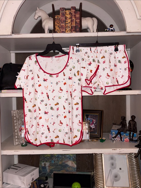 LAKE Other - Lake Pajamas Pima Shorts Pajama Set in Ornaments SZ M NEW